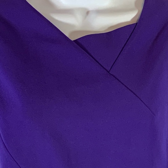 🎉HP🎉 Tahari Arthur S Levine Dress Size 4P Purple - Picture 2 of 7